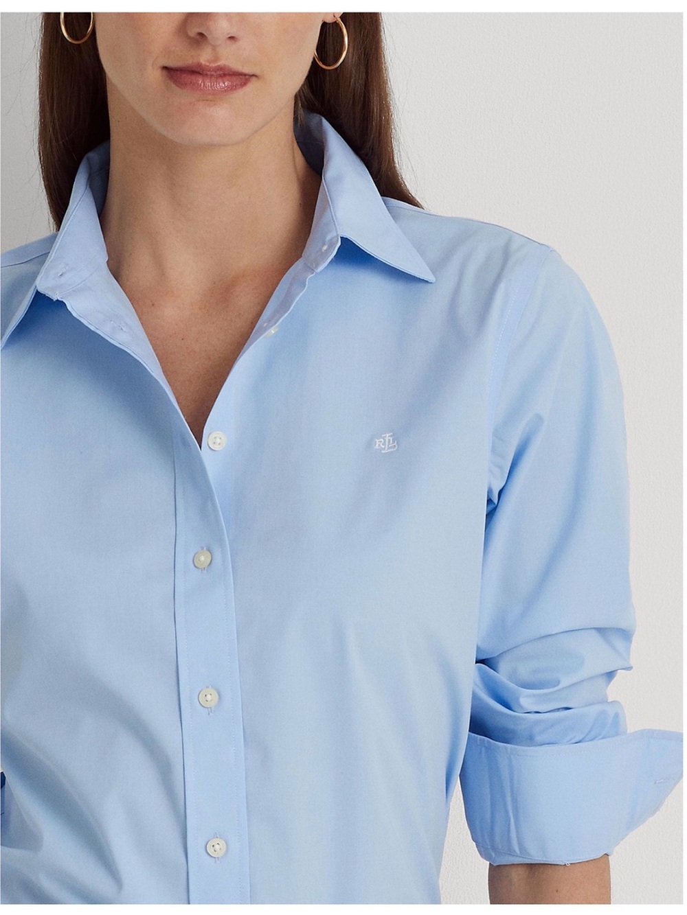 Lauren Ralph Lauren - Blue Classic Button-Down Shirt - Small